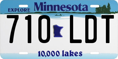 MN license plate 710LDT