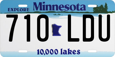 MN license plate 710LDU
