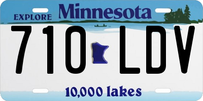 MN license plate 710LDV