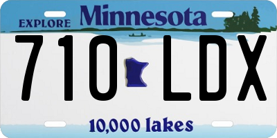 MN license plate 710LDX