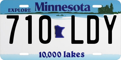 MN license plate 710LDY