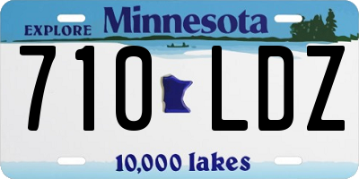 MN license plate 710LDZ