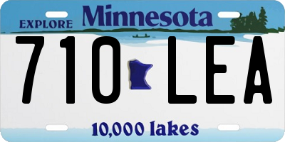 MN license plate 710LEA