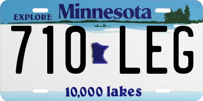 MN license plate 710LEG