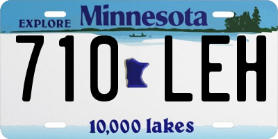 MN license plate 710LEH