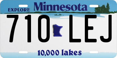 MN license plate 710LEJ
