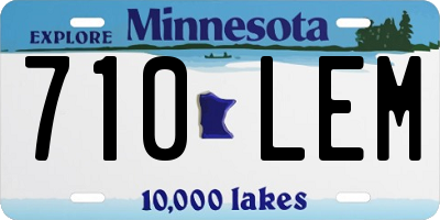MN license plate 710LEM