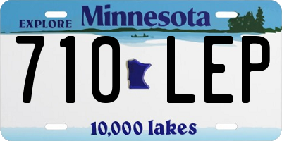 MN license plate 710LEP