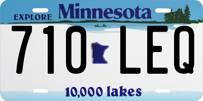 MN license plate 710LEQ
