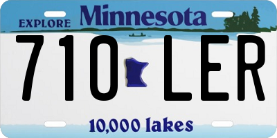 MN license plate 710LER