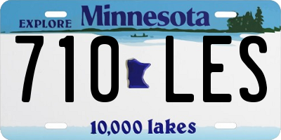 MN license plate 710LES