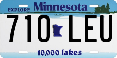MN license plate 710LEU