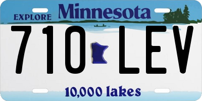 MN license plate 710LEV