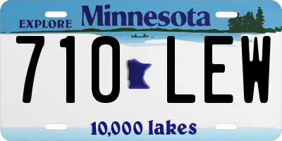 MN license plate 710LEW