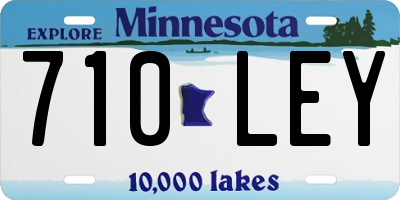 MN license plate 710LEY