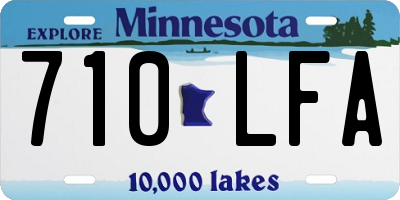 MN license plate 710LFA