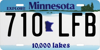 MN license plate 710LFB