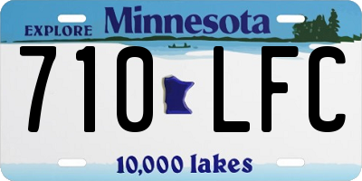 MN license plate 710LFC