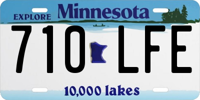 MN license plate 710LFE