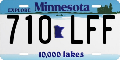 MN license plate 710LFF