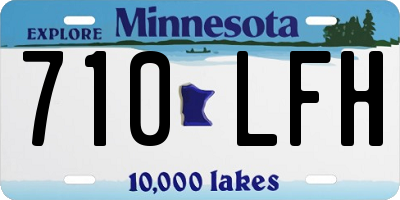 MN license plate 710LFH