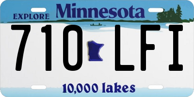 MN license plate 710LFI