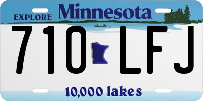 MN license plate 710LFJ