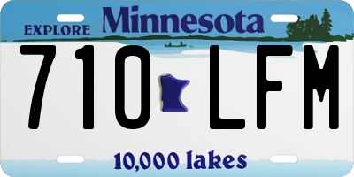 MN license plate 710LFM