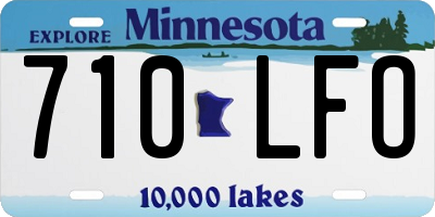 MN license plate 710LFO