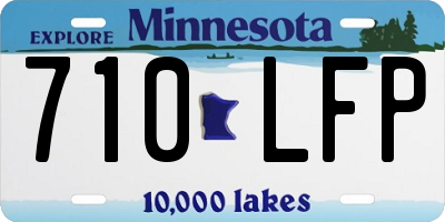 MN license plate 710LFP