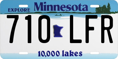 MN license plate 710LFR