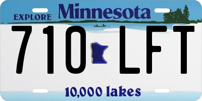 MN license plate 710LFT