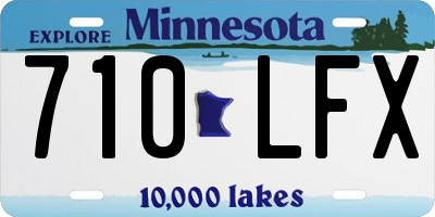 MN license plate 710LFX