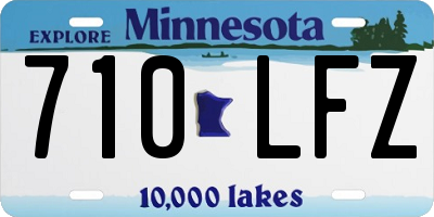 MN license plate 710LFZ