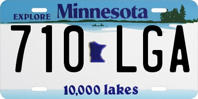 MN license plate 710LGA