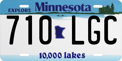 MN license plate 710LGC