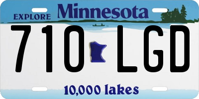 MN license plate 710LGD