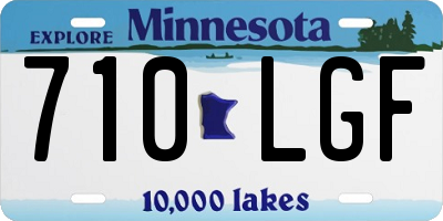 MN license plate 710LGF