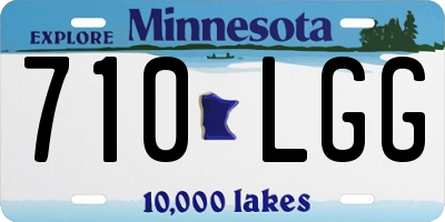 MN license plate 710LGG