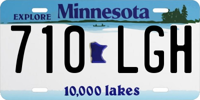MN license plate 710LGH