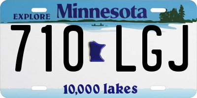 MN license plate 710LGJ