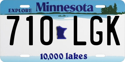 MN license plate 710LGK