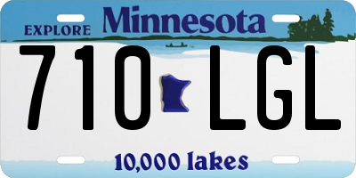 MN license plate 710LGL