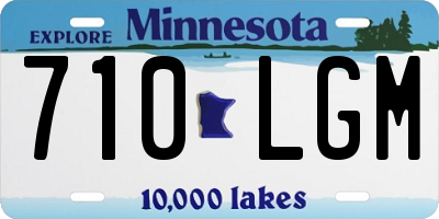 MN license plate 710LGM