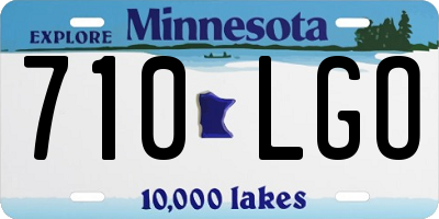 MN license plate 710LGO