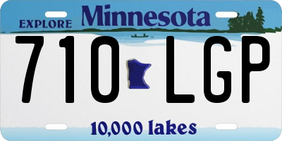 MN license plate 710LGP