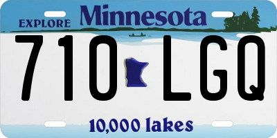 MN license plate 710LGQ