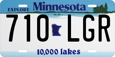 MN license plate 710LGR