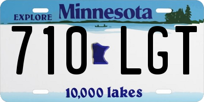 MN license plate 710LGT