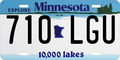 MN license plate 710LGU
